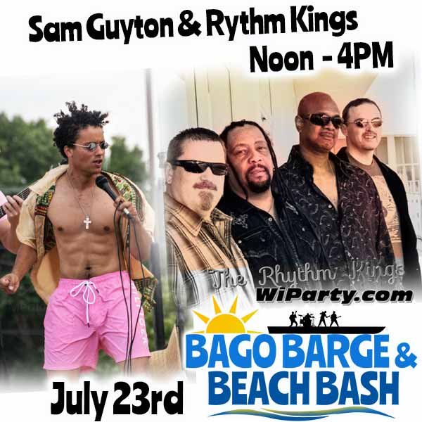 Bago Barge and Beach Bash with Sam Guyton & Rhythm Kings