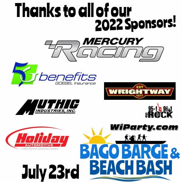 2022 Sponsors for the Bago Barge & Beach Bash